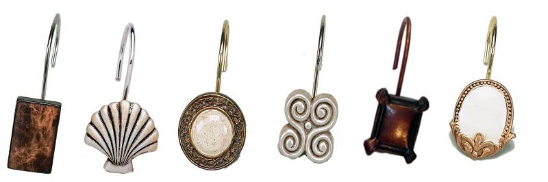 Resin Shower Curtain Hooks