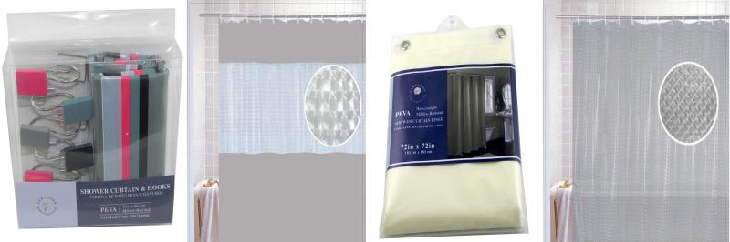 PEVA Shower Curtains and Liners