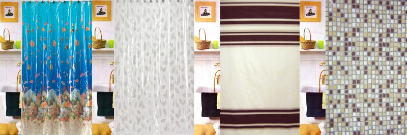 Vinyl Print Shower Curtains