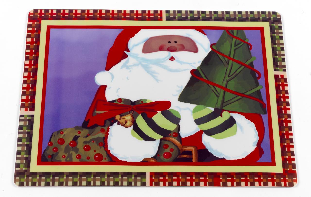 Carnation Home Fashions Christmas Time Expanded Foam Vinyl Placemat CAR-XPLMT-CT