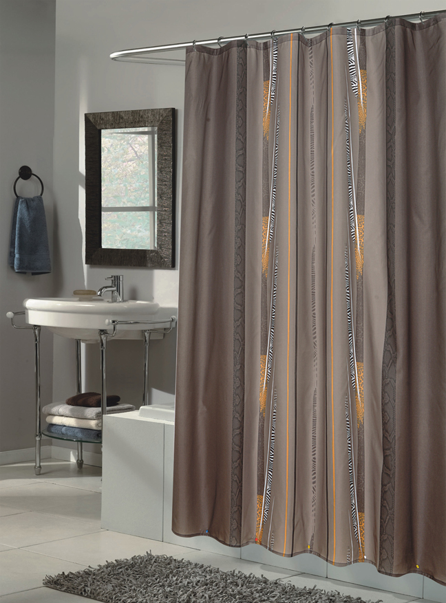 Extra Long Fabric Shower Curtains Size, 84 Inch Long Shower Curtain